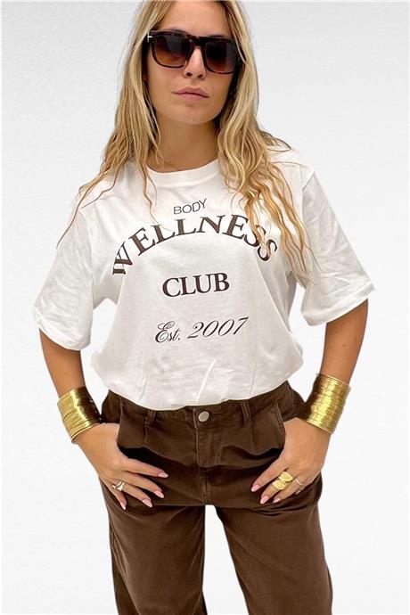 T-shirt con stampa WELLNESS